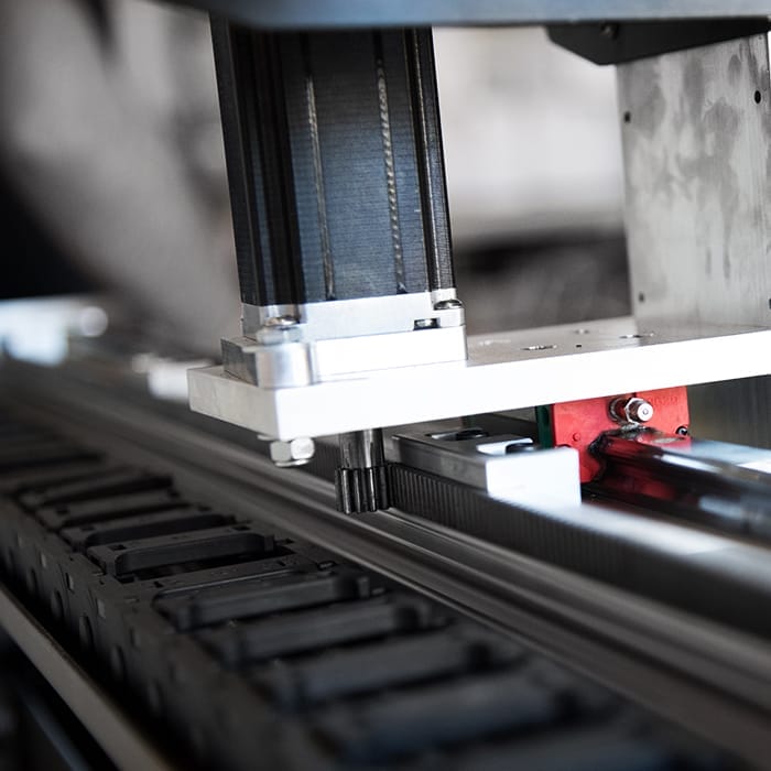 X-axis motor on one of our CNC plasma cutter tables