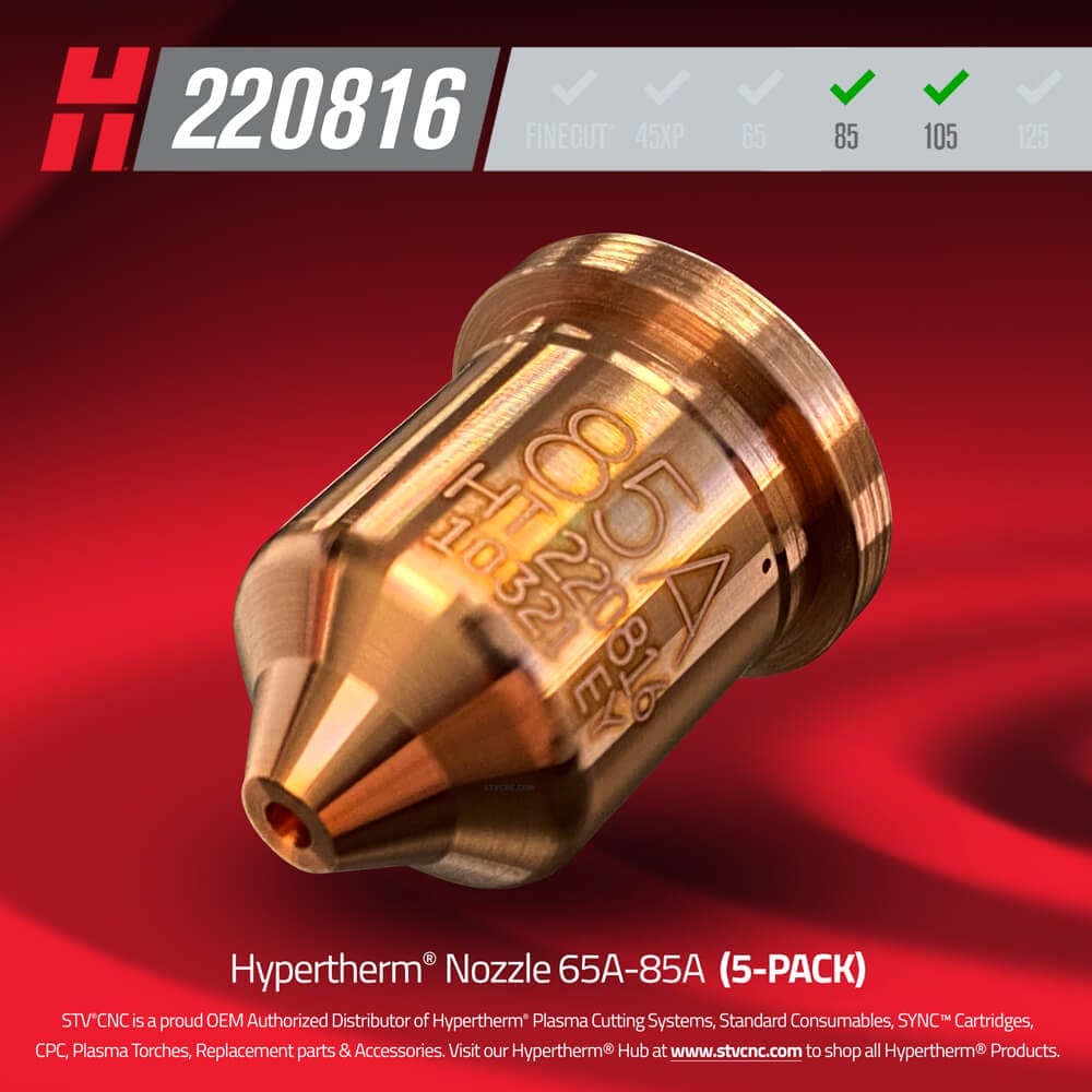 220816 Hypertherm® Nozzles 85A (5-PACK)