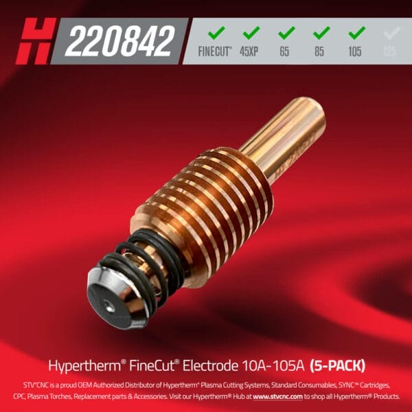 Hypertherm finecut electrode 220842