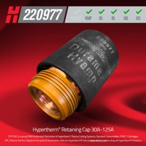 Hypertherm rataining cap 220977