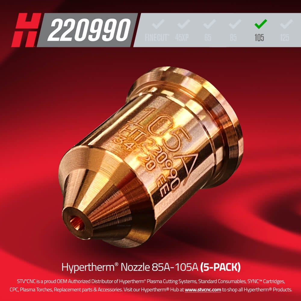 220990 Hypertherm® Nozzle 105A (5-PACK)