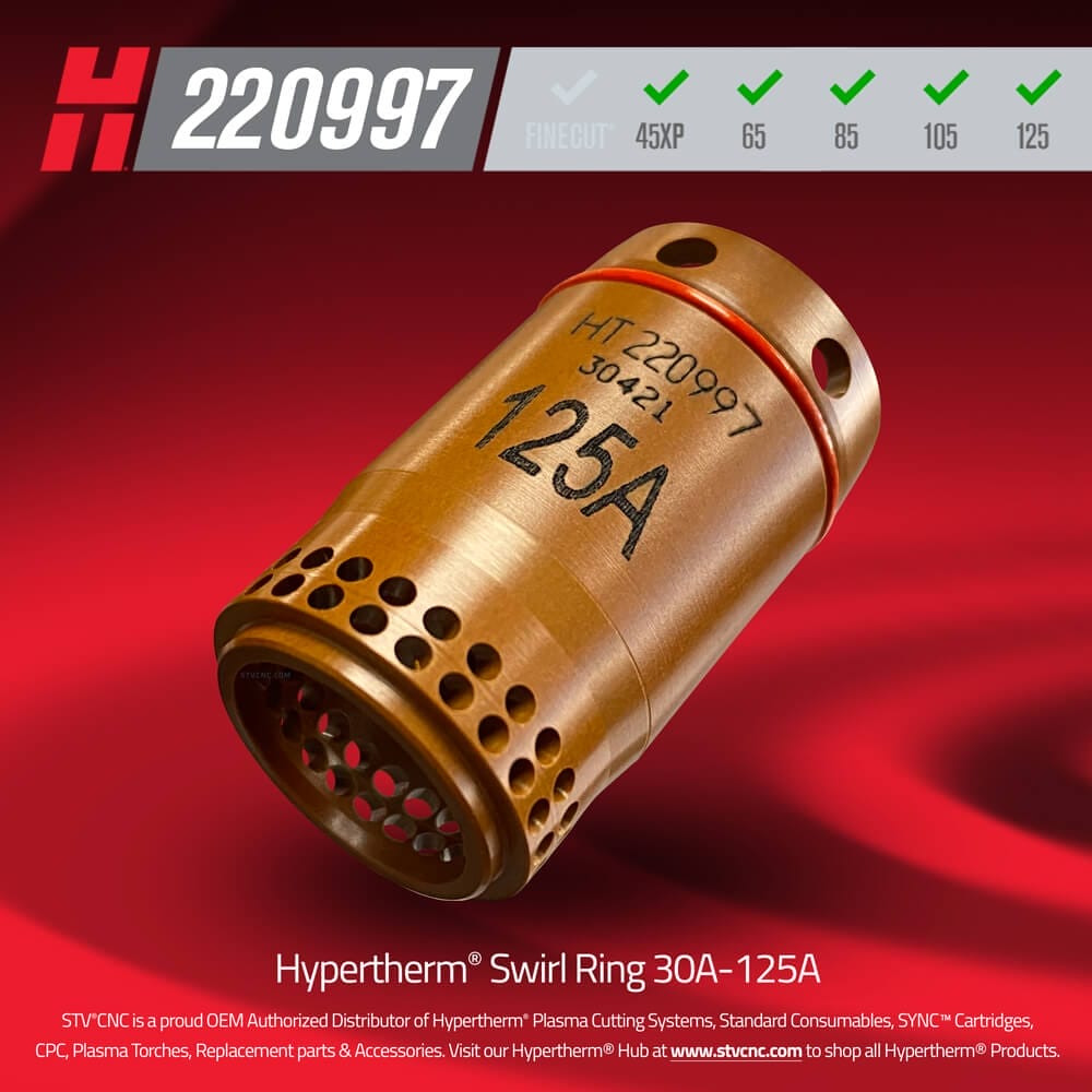 220997 Hypertherm® Swirl Ring 125A