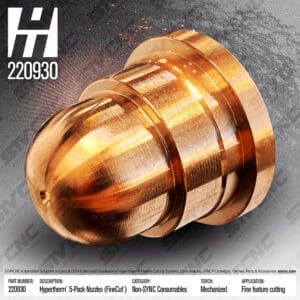 220930 Hypertherm® Nozzles ( FineCut® ) 5-PACK