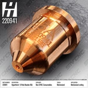 220941 Hypertherm® Nozzle 45A (5-PACK)