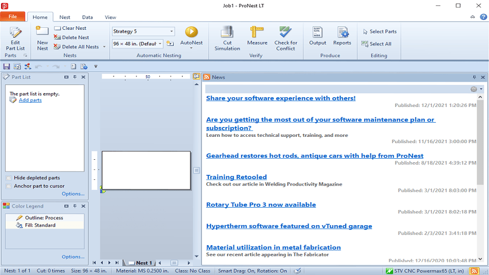 Hypertherm ProNest2021 LT News Feed
