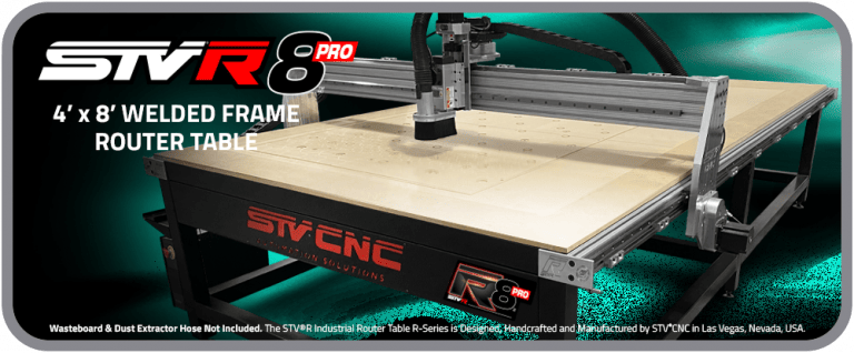 Selection STVCNC STVR8PRO 4x8 CNC Welded Frame Table Router