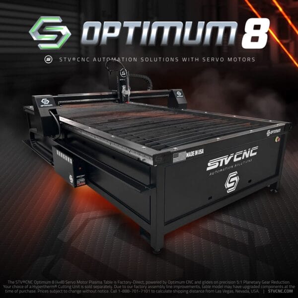 STV®CNC Optimum 8 Plasma Table - Image 3