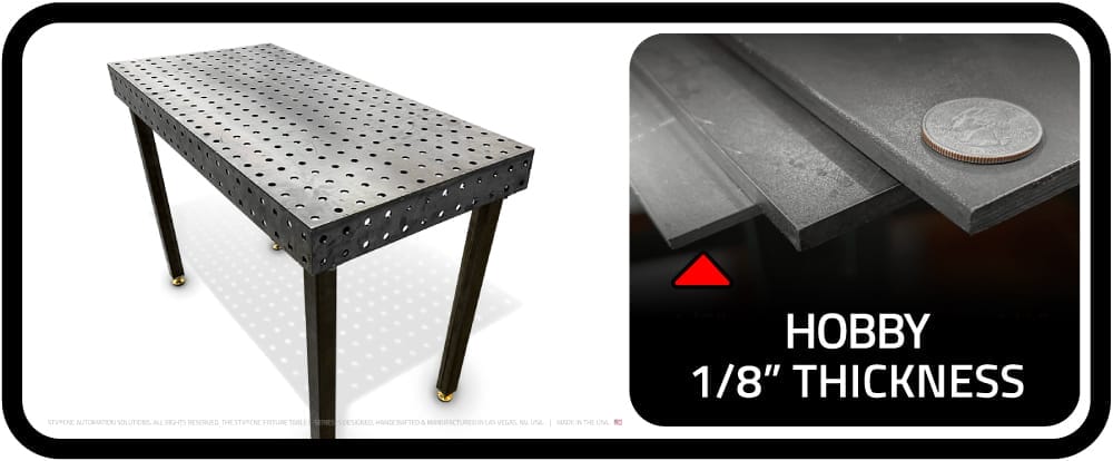 welding fixture table 1/8"